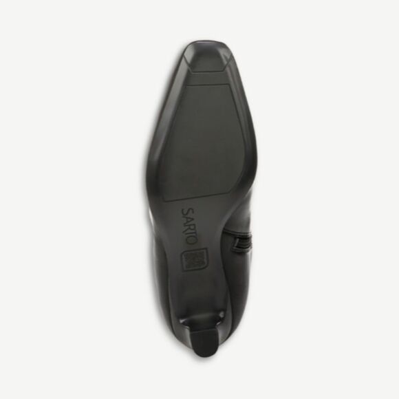 Franco Sarto Andria Knee Hight Boot In Black Leather - Picture 9 of 10